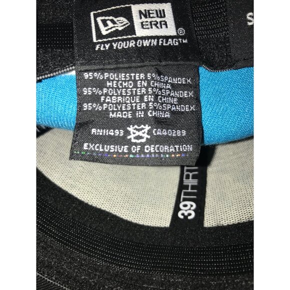 Carolina Panthers Men Blue/Black 39Thirty Fitted New Era Cap - Picture 6 of 6